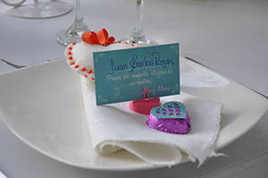 organización de las mesas  de boda